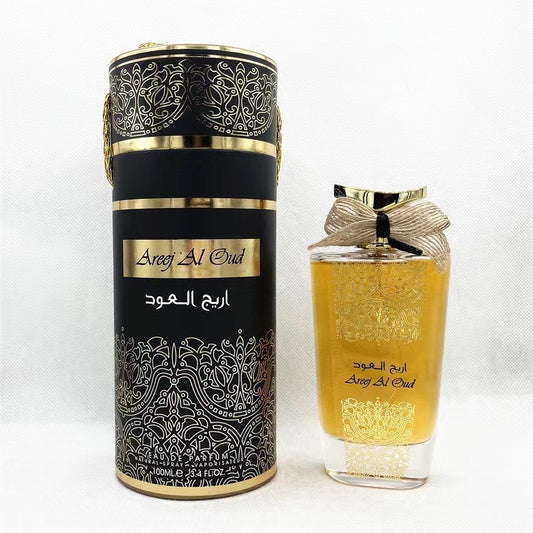 Perfume Oriental de Oud, Frasco con Lazo Dorado
