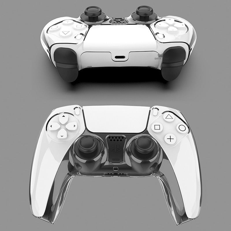 Funda Protectora de Cristal para Mando PS5, Carcasa Transparente Desmontable