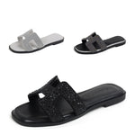 Sandalias de Playa para Mujer con Pedrería, Estilo Color a Color