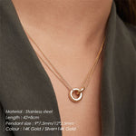 Collar de Clavícula con Doble Aro