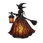 Lámpara de Mesa Decorativa de Halloween, Bruja y Fantasma