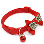 Collar con Lazo de Cuadros para Perro y Gato