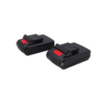Juego de Taladro Percutor Inalámbrico con 2 Baterías de 21V y 1.5 Ah, Ajuste de Par 25+3, 2 Velocidades y Maletín