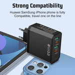 Cargador de Móvil 4 en 1, 2 USB + 2 PD, Carga Rápida