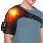 Soporte de Masaje para Hombros con Pantalla Táctil, Vibración y Calor, Recargable