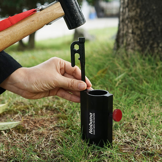 Fijador de Varilla para Toldo de Camping, Soporte Ajustable para Sombrilla de Pesca