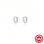 Pendientes de Aro S925 en Plata de Ley, con Turquesa y Circonitas, Baño de Oro 18K