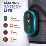 Soporte de Masaje para Hombros con Pantalla Táctil, Vibración y Calor, Recargable