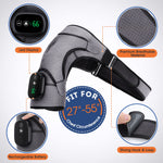 Soporte de Masaje para Hombros con Pantalla Táctil, Vibración y Calor, Recargable