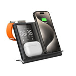 Cargador Inalámbrico Plegable 5 en 1 con Pantalla de Píxeles Animada