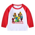 Camiseta Infantil de Manga Larga con Estampado de Dibujos Animados