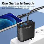 Cargador de Móvil 4 en 1, 2 USB + 2 PD, Carga Rápida