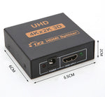 Distribuidor HDMI 1 Entrada / 2 Salidas, 4K x 2K, para Ordenador y Pantallas