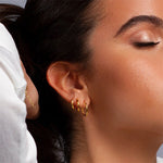 Pendientes de Aro de Acero Inoxidable, Set de 3 Pares