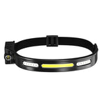 Linterna Frontal LED COB Mini, Recargable por USB Tipo C, para Pesca Nocturna