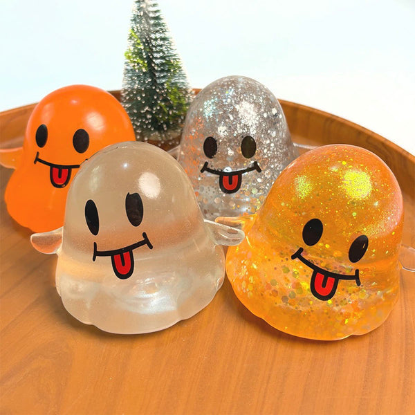 Juguete Squishy de Fantasma, Halloween, Antiestrés