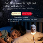 Luz Nocturna de Proyección USB, Ambiente Decorativo para Dormitorio