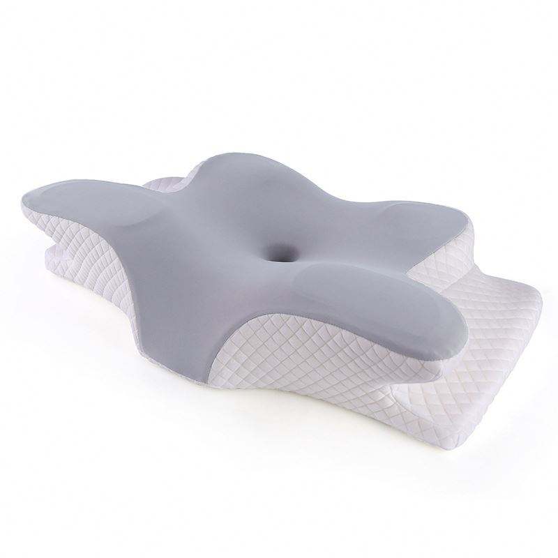 Almohada Cervical Ergonómica de Espuma Viscoelástica, Soporte Ortopédico para Dormir