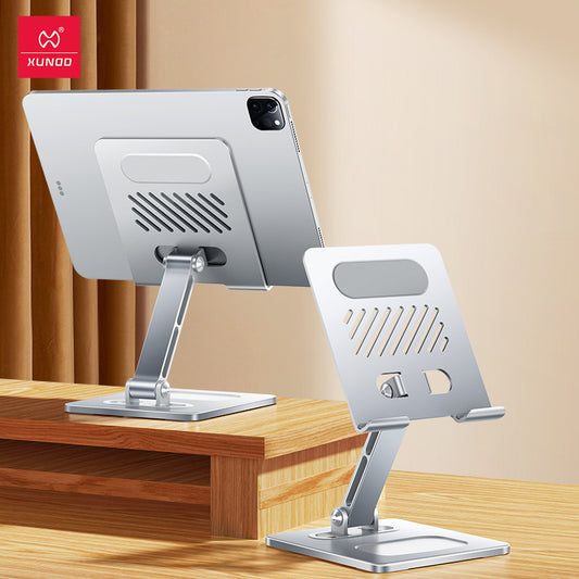 Soporte Plegable de Metal para Tablet, iPad y Móvil