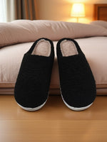 Zapatillas de Casa de Franela con Diseño de Sonrisa, Invierno