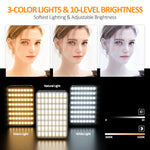 Luz de Relleno LED Magnética para Videollamadas, Fotografía y Streaming, Modelo XJ77