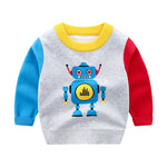 Jersey Infantil de Robot, Cuello Redondo, para Niño