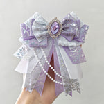 Barra Decorativa DIY Artesanal con Lazo, Accesorio Holográfico para Colgantes