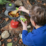 Set de Utensilios de Cocina para Camping, Kit Portátil de Cocina al Aire Libre, con Vajilla
