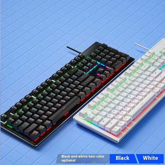 Teclado Mecánico K880 Hot-Swap, Eje Verde, para Gaming y Oficina, con Cable