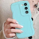 Funda de Silicona Ondulada para Samsung Galaxy S22 y S24, Antigolpes