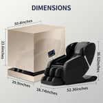 Sillón de Masaje de Cuerpo Completo con Gravedad Cero, Calor Lumbar y Bluetooth