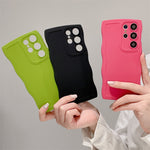 Funda de Silicona Ondulada para Samsung Galaxy S22 y S24, Antigolpes
