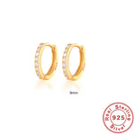 Pendientes de Aro S925 en Plata de Ley, con Turquesa y Circonitas, Baño de Oro 18K