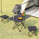 Silla de Camping Ultraligera Plegable, Taburete de Pesca con Portaherramientas