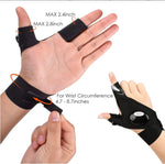 Guantes con Linterna LED Integrada, Pesca y Running Nocturno