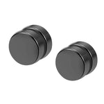 Pendientes Magnéticos de Disco para Hombre, Falso Piercing Estilo Punk