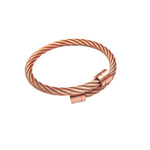 Pulsera de Alambre de Titanio, Estilo Punk Ajustable, para Hombre