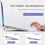 Soporte Plegable Ajustable para Portátil, Ultrafino y Portátil, Compatible con MacBook