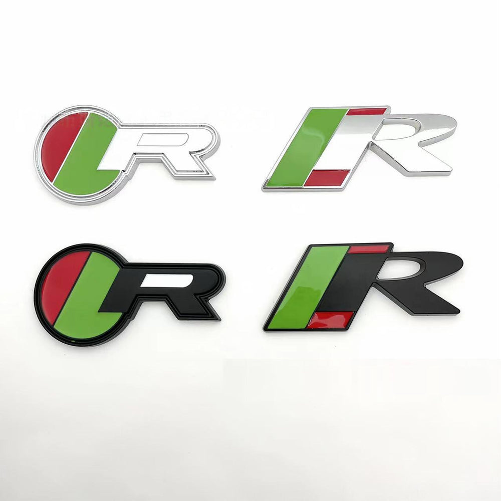 Emblema Metálico Deportivo Estilo "R" para Maletero