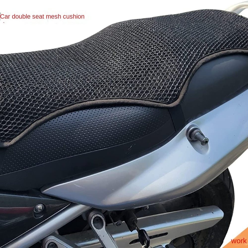 Funda de Asiento de Moto 3D de Malla, Protección Solar y Aislante Térmico, Transpirable