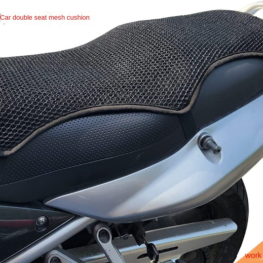 Funda de Asiento de Moto 3D de Malla, Protección Solar y Aislante Térmico, Transpirable