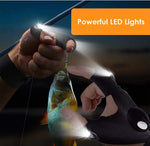Guantes con Linterna LED Integrada, Pesca y Running Nocturno