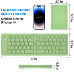 Teclado Bluetooth Plegable Ultrafino, Recargable, Conexión con un Solo Clic