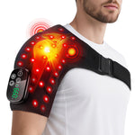 Soporte de Masaje para Hombros con Pantalla Táctil, Vibración y Calor, Recargable
