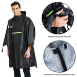 Poncho Impermeable con Capucha para Senderismo y Pesca