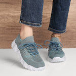 Zapatillas Deportivas de Punto para Mujer, Elevadas, Tallas Grandes
