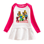 Vestido Infantil con Capucha, Estampado de Dibujos Animados