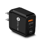 Cargador Rápido 18W, PD + QC3.0, USB-C