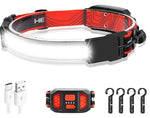 Linterna Frontal LED COB Mini, Recargable por USB Tipo C, para Pesca Nocturna