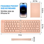 Teclado Bluetooth Plegable Ultrafino, Recargable, Conexión con un Solo Clic